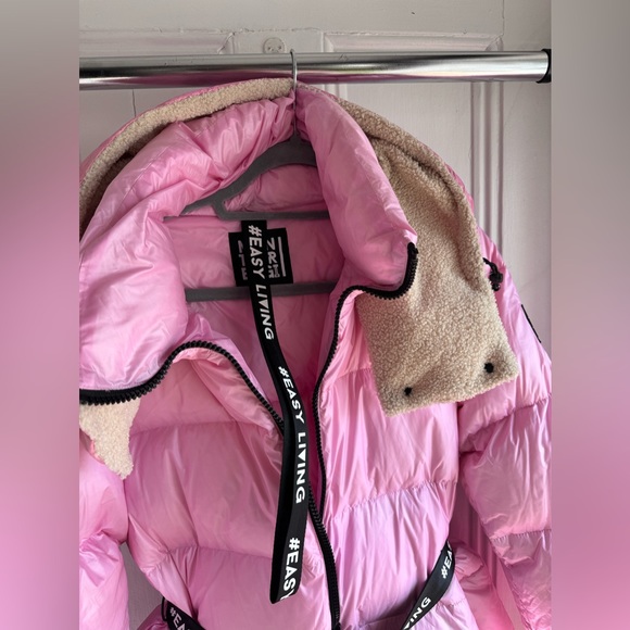 Montereggi Women's Down Jacket Pink Size 46It - Picture 4 of 13